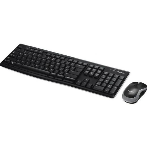 Imagem de Kit Teclado E Mouse Sem Fio Abnt-2 2.4ghz Logitech Mk270