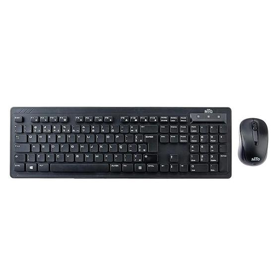 Imagem de Kit Teclado e Mouse sem fio AKM615PTLP Preto  MTG