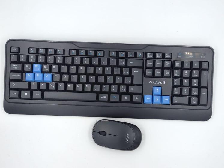 Imagem de Kit Teclado e Mouse sem Fio - Aoas