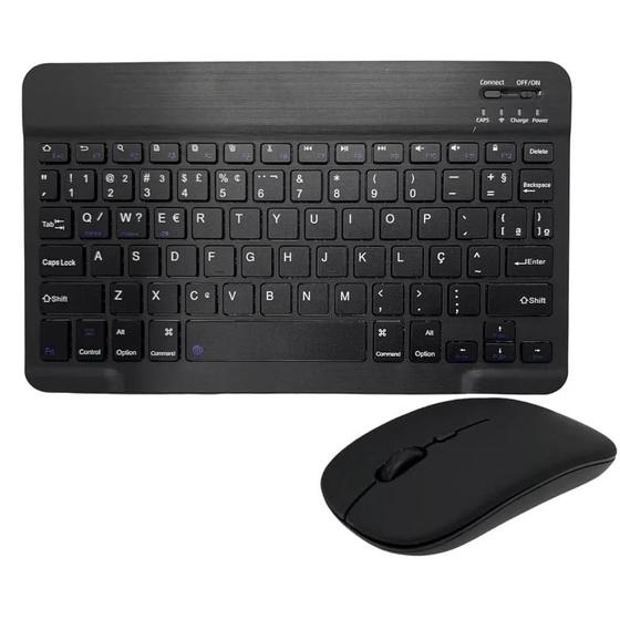 Imagem de Kit Teclado e Mouse Sem fio Bluetooth Multi-device Preto K06