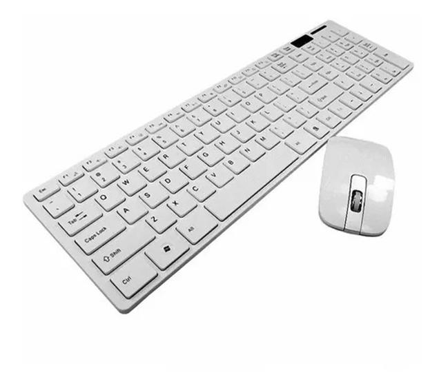 Kit Teclado E Mouse Sem Fio Bluetooth Wireless Ultra Slim Menor preço em Kit Teclado E Mouse Sem Fio Bluetooth Wireless Ultra Slim