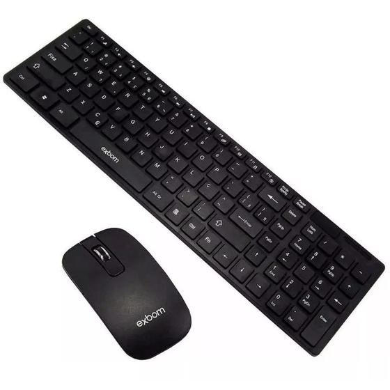 Imagem de Kit teclado e mouse sem fio combo bk s 1000 exbom