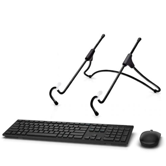 Kit Teclado e Mouse sem fio Dell Pro KM5221W + Suporte Uptable Octoo Black Menor preço em Kit Teclado e Mouse sem fio Dell Pro KM5221W + Suporte Uptable Octoo Black