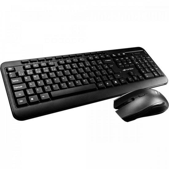 Imagem de Kit Teclado e Mouse Sem Fio K-W60BK C3TECH