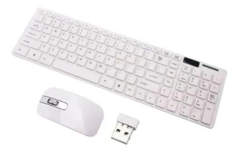 Imagem de Kit Teclado E Mouse Sem Fio Lehmox Ley-171 - Branco