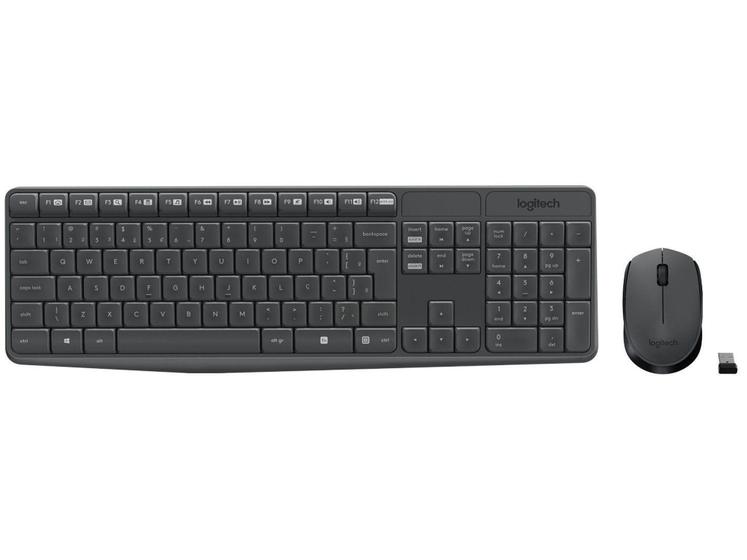 Imagem de Kit Teclado e Mouse Sem Fio Logitech MK235