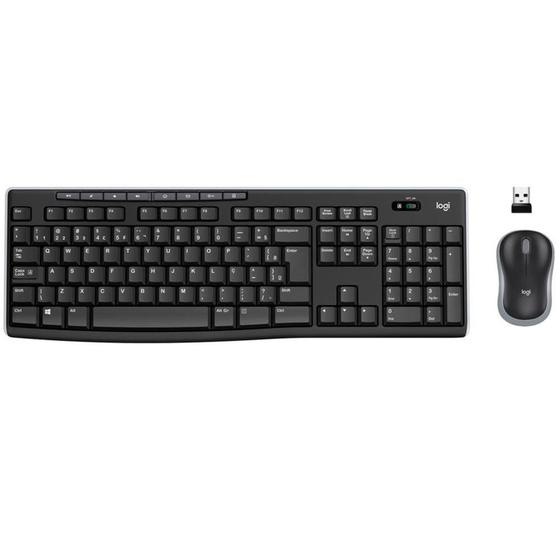 Imagem de Kit Teclado e Mouse sem fio Logitech MK270 , Conexão USB, Pilhas Inclusas e Layout ABNT2 -920-004433