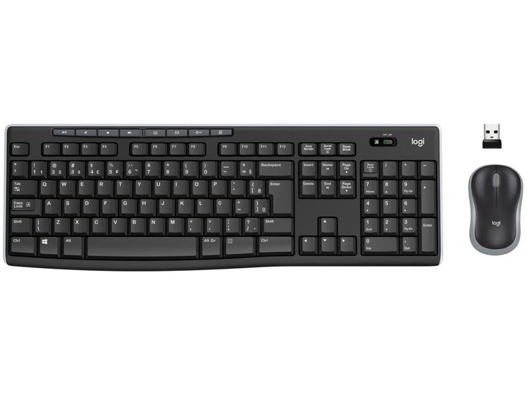 Imagem de Kit Teclado e Mouse Sem Fio Logitech MK270