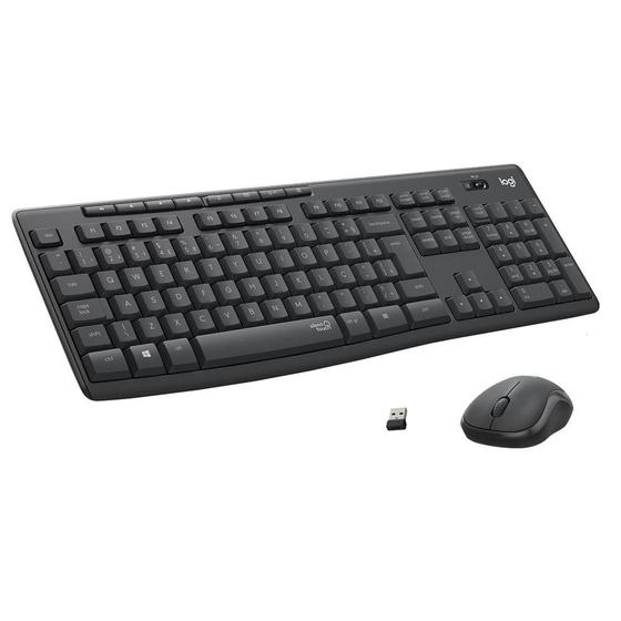 Imagem de Kit Teclado e Mouse sem Fio Logitech MK295, ABNT2