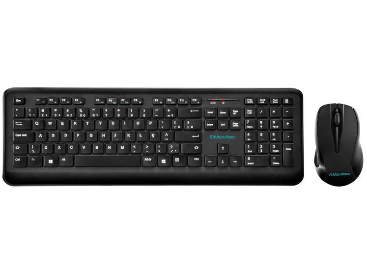 Kit Teclado e Mouse sem Fio Movitec - OTCW-01 Imagem de Kit Teclado e Mouse sem Fio Movitec