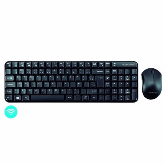 Imagem de Kit Teclado e Mouse Sem Fio Multilaser - TC183