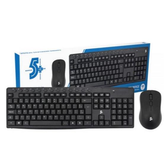 Imagem de Kit Teclado e Mouse sem Fio Para Computador Para Pc