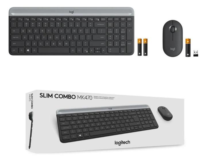 Kit Teclado E Mouse Sem Fio Slim Ultrafino Mk470 Logitech Menor preço em Kit Teclado E Mouse Sem Fio Slim Ultrafino Mk470 Logitech