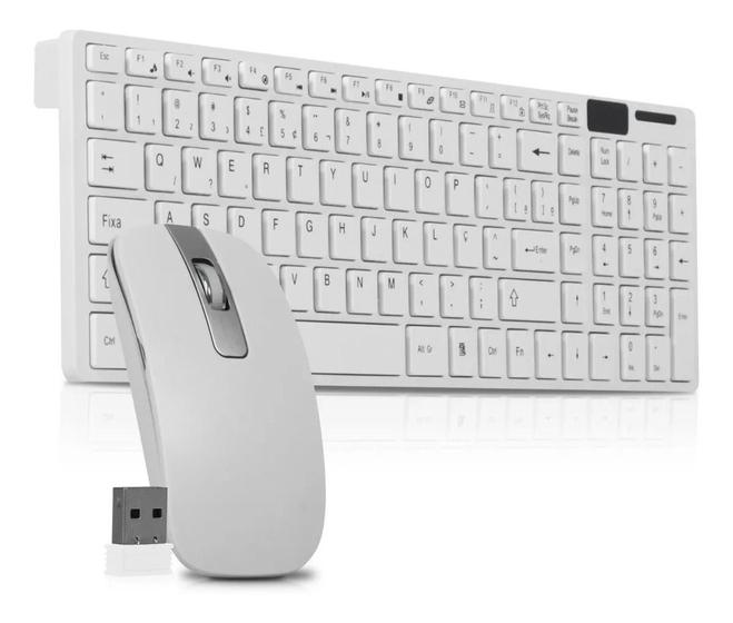 Imagem de Kit Teclado E Mouse Sem Fio Wireless Computador Notebook Usb