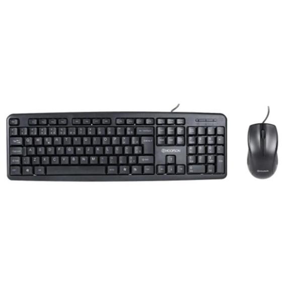 Imagem de Kit Teclado E Mouse Usb Hoopson Com Fio Optico