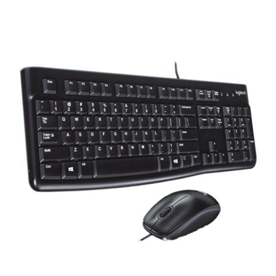 Imagem de Kit Teclado e Mouse Usb Logitech Mk120 Com Fio