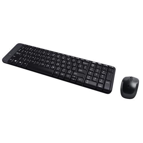 Kit Teclado e Mouse Wireless Logitech MK220 Preto - 920-004431 Menor preço em Kit Teclado e Mouse Wireless Logitech MK220 Preto - 920-004431