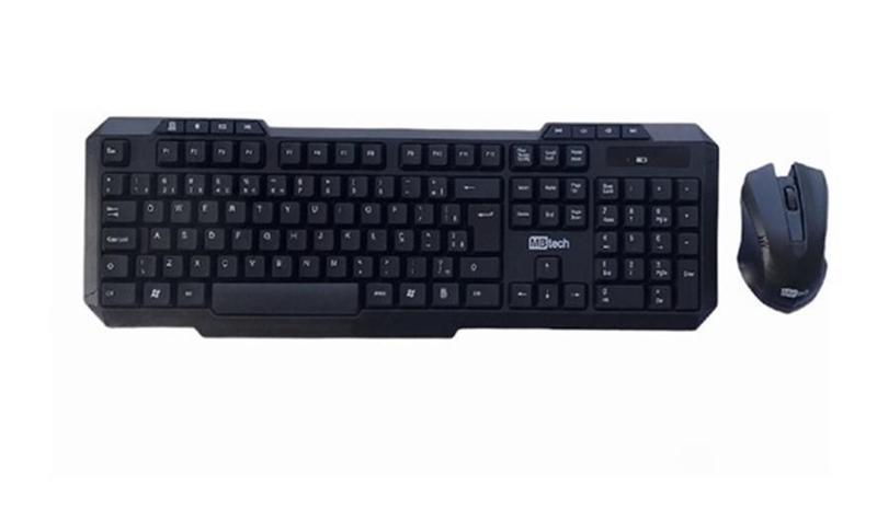 Imagem de Kit Teclado E Mouse Wireless Sem Fio Com Teclas Português