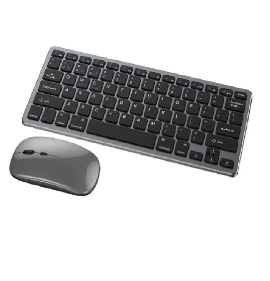 Kit Teclado Mouse Bluetooth e Wireless Recarregável Usb Celular Note PC Tv Smart tablet NF 8077 Menor preço em Kit Teclado Mouse Bluetooth e Wireless Recarregável Usb Celular Note PC Tv Smart tablet NF 8077