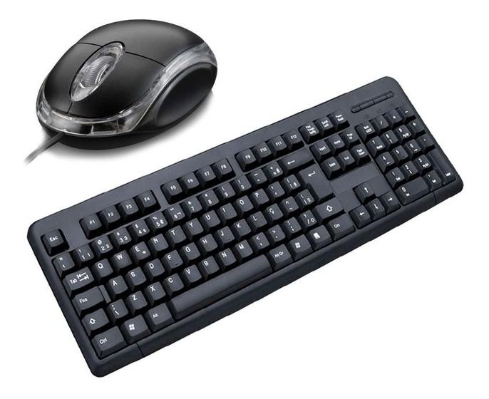Imagem de Kit Teclado Mouse Com Fio Inova Key-8383 Desktop Usb Premium
