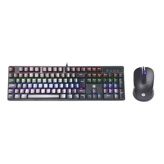 Imagem de Kit Teclado + Mouse Gamer USB GM200 Mecanico HP