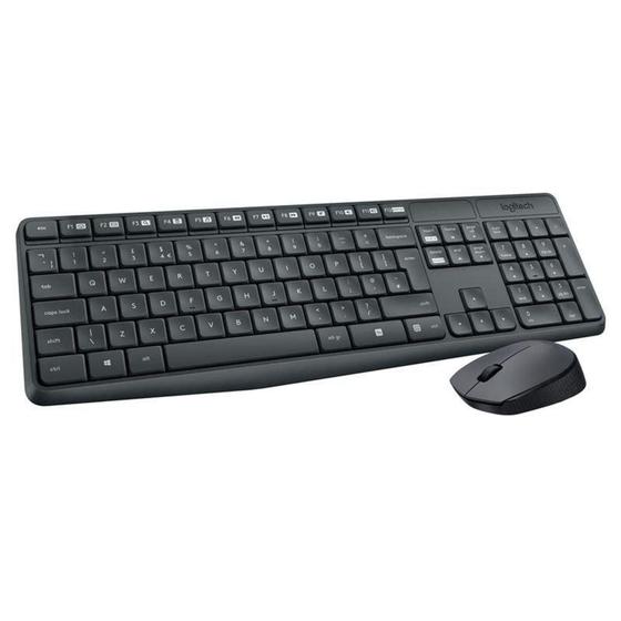 Imagem de Kit Teclado+mouse S/FIO Preto MK235 Wireless Logitech