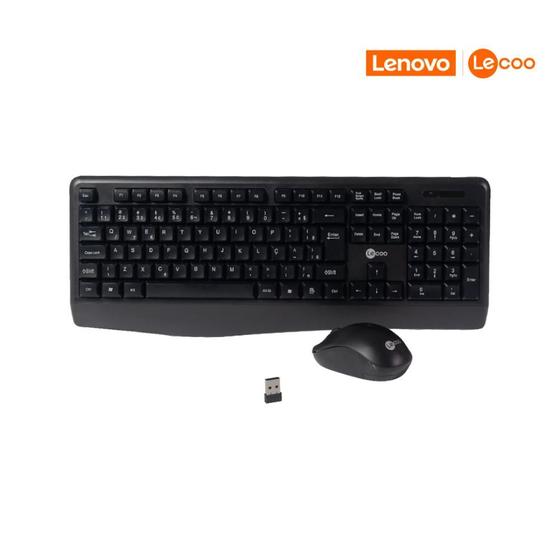 Imagem de Kit Teclado + Mouse Sem Fio KW211 Preto Lecoo