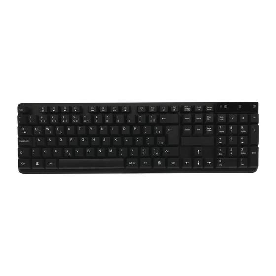 Imagem de Kit Teclado/Mouse Sem Fio Oex TM407