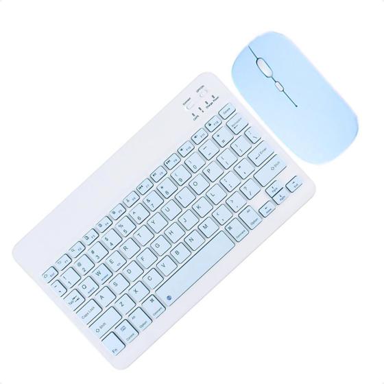 Imagem de Kit Teclado Mouse Tab S9 FE 10.9" S9 Plus S9+ 12.4" S9 11" Recarregável Bluetooth Sem Fio