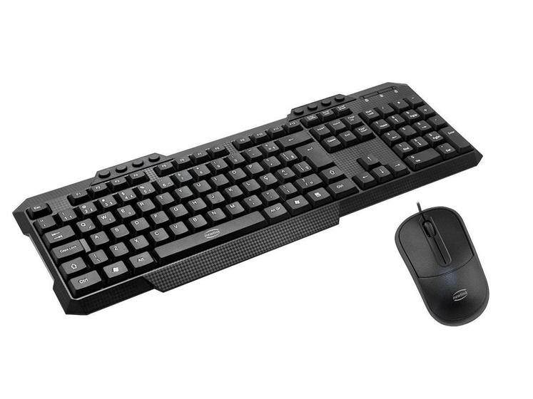 Kit Teclado e Mouse Usb Óptico Led 1000 Dpis Discover Ck105 Newlink