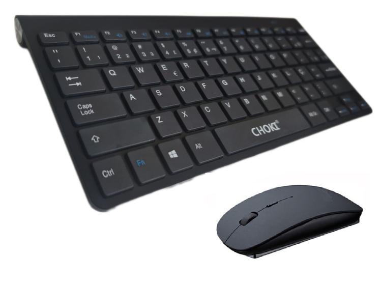 Kit Teclado Mouse Wireless Sem fio Ergonômico Preto Abnt Com Ç Smart TV Computador Notebook Tablet Menor preço em Kit Teclado Mouse Wireless Sem fio Ergonômico Preto Abnt Com Ç Smart TV Computador Notebook Tablet