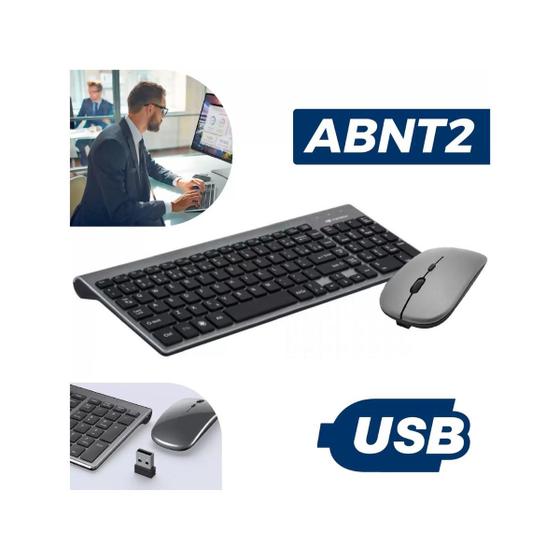 Kit Teclado Númerico Mouse Smart Sem Fio 2.4g Recarregável Bateria Wireless Portatil Menor preço em Kit Teclado Númerico Mouse Smart Sem Fio 2.4g Recarregável Bateria Wireless Portatil