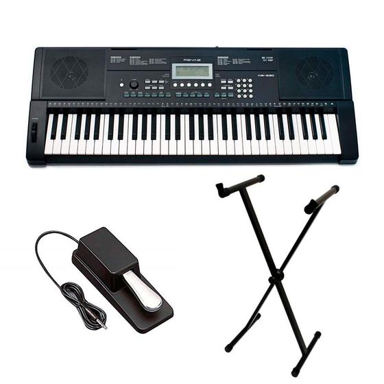 Imagem de Kit Teclado Roland KB330 com Estante e Pedal Sustain