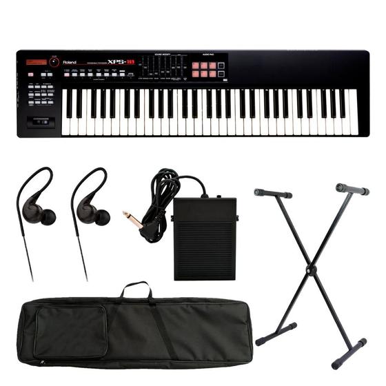 Kit Teclado Roland Sintetizador 61 teclas XPS10 com Capa estofada