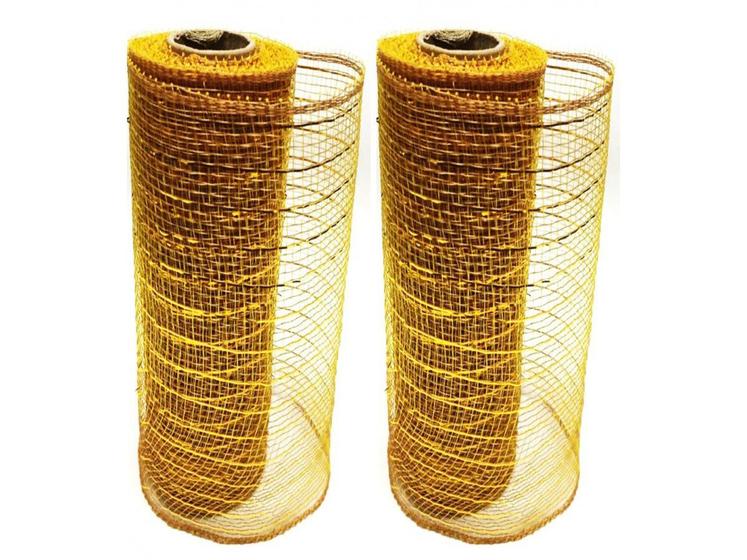 Kit Tela Decoração Natal Fita 25cmx5m Dourada 2 Peças é boa?