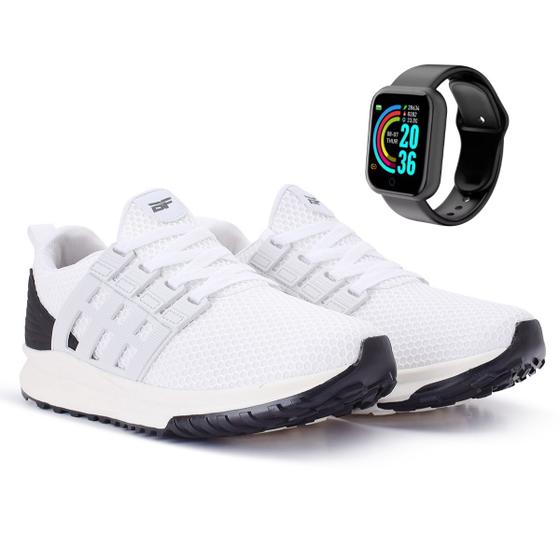 Imagem de Kit Tênis Academia Feminino Olimp Malhar Treino Musculação + Smartwatch BF Shoes