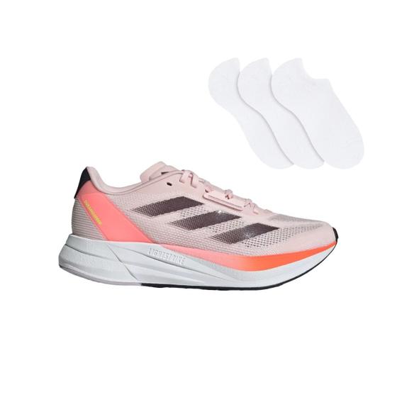 Imagem de Kit Tênis Adidas Feminino Duramo Speed + 3 Pares de Meias Brancas