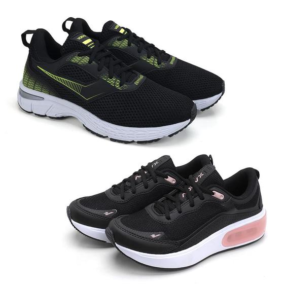 Imagem de Kit Tênis Fitness + Tênis Flatform Conforto Caminhada