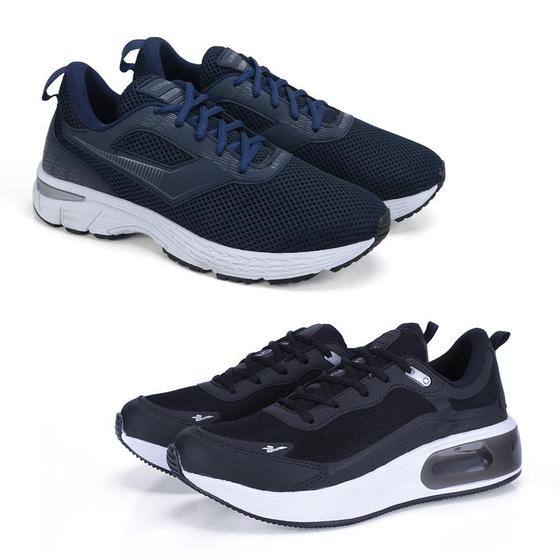 Imagem de Kit Tênis Masculino Esporte + Tênis Flatform Caminhada