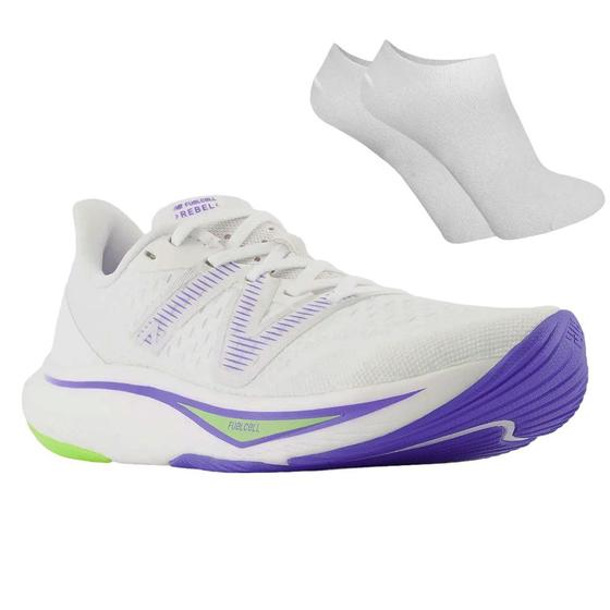 Imagem de Kit Tênis New Balance Rebel V3 Feminino + Par de Meia