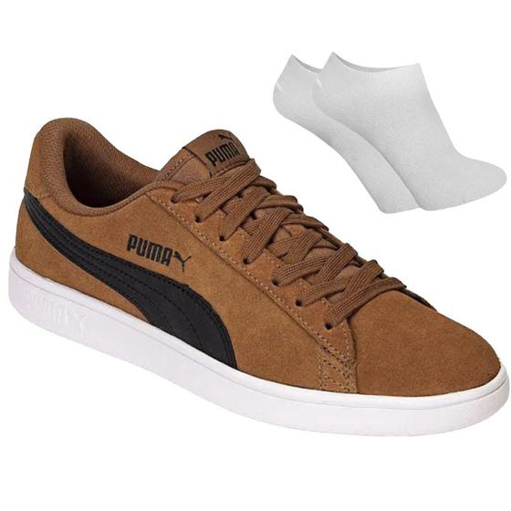 Imagem de Kit Tênis Puma Smash V2 Unissex + Par de Meia