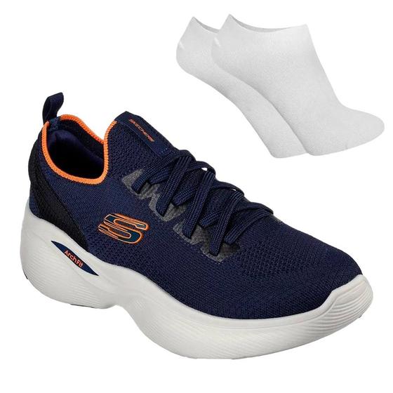 Imagem de Kit Tênis Skechers Arch Fit Infinity Masculino + Par de Meia