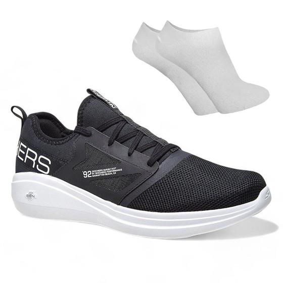 Imagem de Kit Tênis Skechers Go Run Fast Masculino + Par de Meia