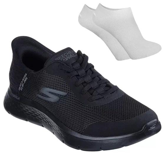 Imagem de Kit Tênis Skechers Go Walk Flex Masculino + Par de Meia