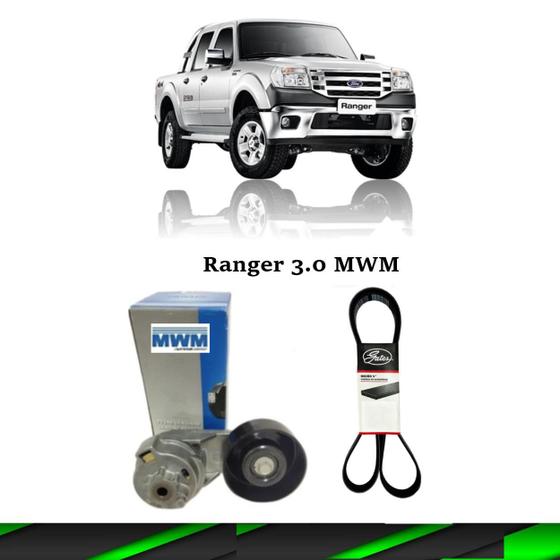 Imagem de Kit Tensor + Correia Alternador Ranger 3.0 Mwm 2006 a 2012