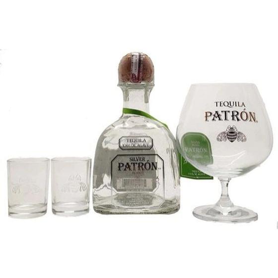 Imagem de Kit tequila patrón silver 750 ml