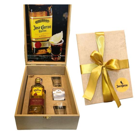 Imagem de Kit Tequila Presente José Cuervo 375ml + 2 Copos + Sal