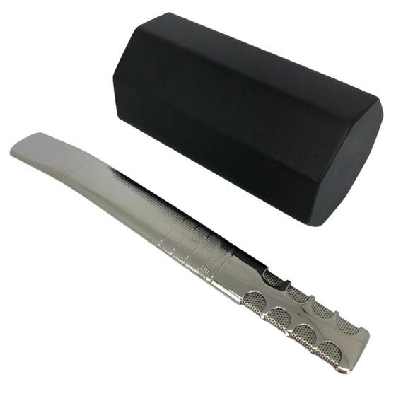 Imagem de Kit tereré inox luxo copo cuia octogonal 300ml preto + bomba tela frisado lateral 20cm larga prata + escova higiene