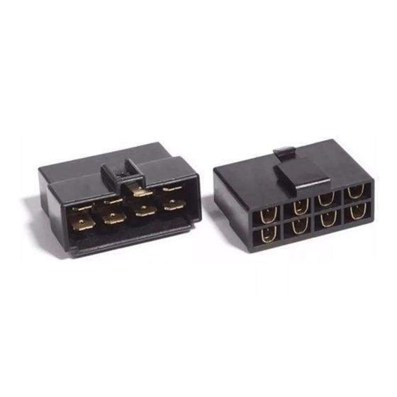 Imagem de Kit terminal conector 8 vias nylon 