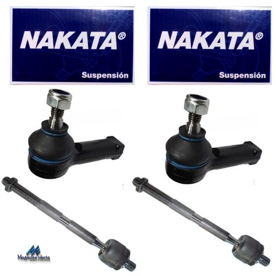 Kit Terminal Direcao Barra Axial Celta Corsa Classic Pickup Prisma - Nakata - Direcao Hidraulica Menor preço em Kit Terminal Direcao Barra Axial Celta Corsa Classic Pickup Prisma - Nakata - Direcao Hidraulica